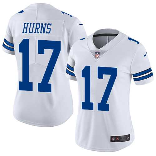 Women's Nike Dallas Cowboys #17 Allen Hurns White Stitched NFL Vapor Untouchable Limited Jersey Women's Nike Dallas Cowboys #17 Allen Hurns White Stitched NFL Vapor Untouchable Limited Jersey