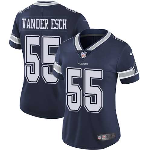 Women's Nike Dallas Cowboys #55 Leighton Vander Esch Navy Blue Team Color Stitched NFL Vapor Untouchable Limited Jersey Women's Nike Dallas Cowboys #55 Leighton Vander Esch Navy Blue Team Color Stitched NFL Vapor Untouchable Limited Jersey