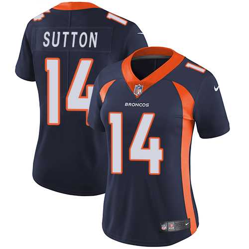 Women's Nike Denver Broncos #14 Courtland Sutton Blue Alternate Stitched NFL Vapor Untouchable Limited Jersey