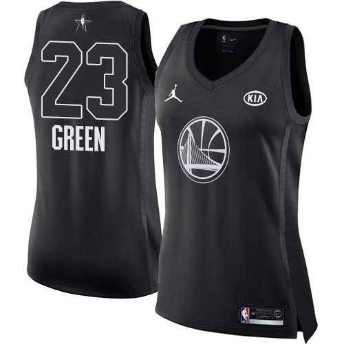 Women's Nike Golden State Warriors #23 Draymond Green Black NBA Jordan Swingman 2018 All-Star Game Jersey