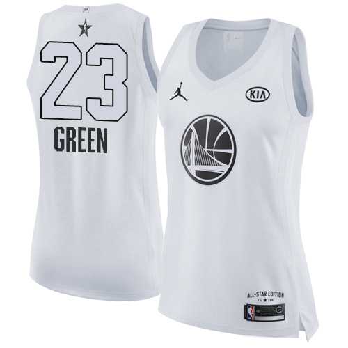 Women's Nike Golden State Warriors #23 Draymond Green White NBA Jordan Swingman 2018 All-Star Game Jersey