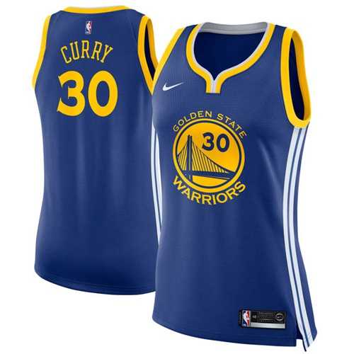 Women's Nike Golden State Warriors #30 Stephen Curry Blue NBA Swingman Icon Edition Jersey