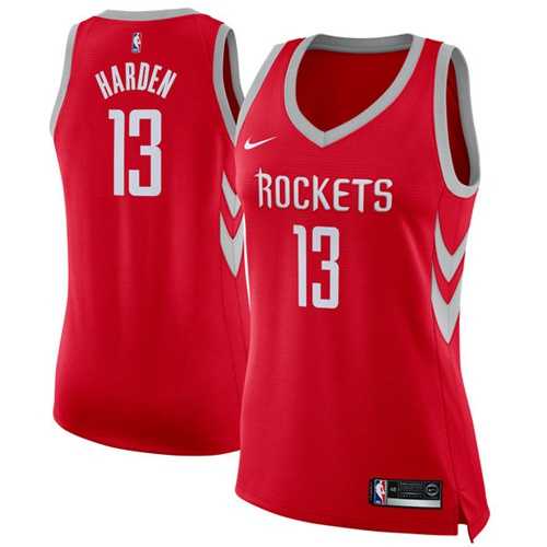 Women's Nike Houston Rockets #13 James Harden Red NBA Swingman Icon Edition Jersey