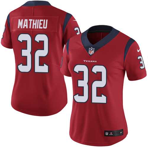 Women's Nike Houston Texans #32 Tyrann Mathieu Red Alternate Stitched NFL Vapor Untouchable Limited Jersey