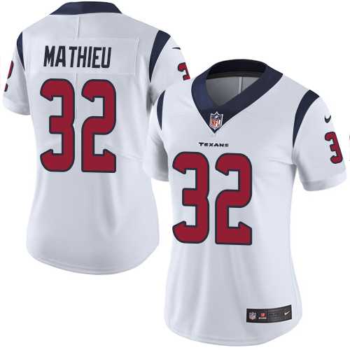 Women's Nike Houston Texans #32 Tyrann Mathieu White Stitched NFL Vapor Untouchable Limited Jersey
