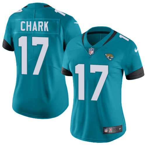 Women's Nike Jacksonville Jaguars #17 DJ Chark Teal Green Team Color Stitched NFL Vapor Untouchable Limited Jersey
