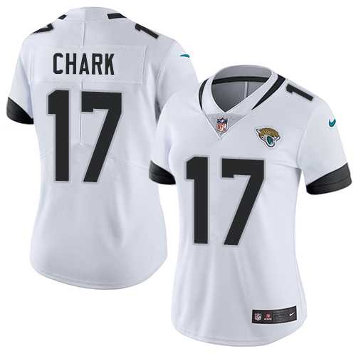Women's Nike Jacksonville Jaguars #17 DJ Chark White Stitched NFL Vapor Untouchable Limited Jersey