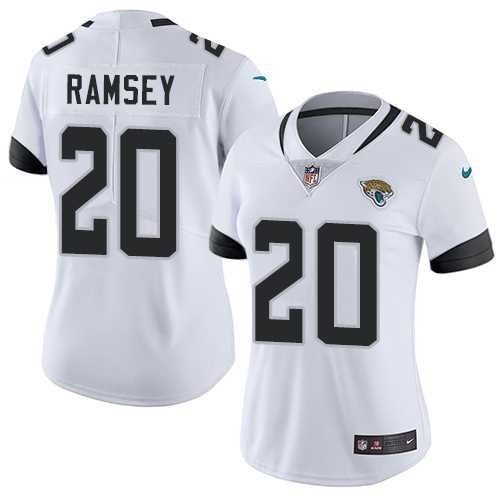 Women's Nike Jacksonville Jaguars #20 Jalen Ramsey White Stitched NFL Vapor Untouchable Limited Jersey