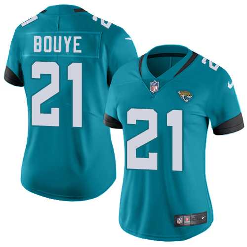 Women's Nike Jacksonville Jaguars #21 A.J. Bouye Teal Green Team Color Stitched NFL Vapor Untouchable Limited Jersey