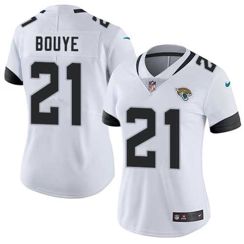 Women's Nike Jacksonville Jaguars #21 A.J. Bouye White Stitched NFL Vapor Untouchable Limited Jersey