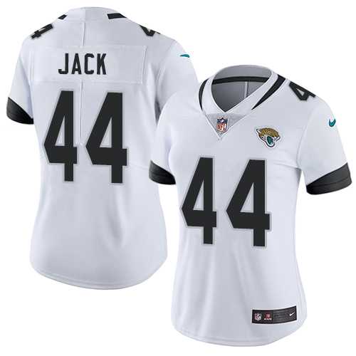 Women's Nike Jacksonville Jaguars #44 Myles Jack White Stitched NFL Vapor Untouchable Limited Jersey