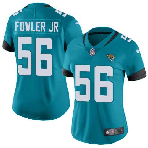 Women's Nike Jacksonville Jaguars #56 Dante Fowler Jr Teal Green Team Color Stitched NFL Vapor Untouchable Limited Jersey