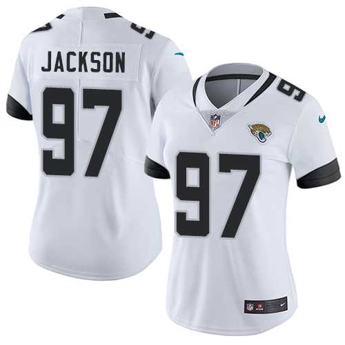 Women's Nike Jacksonville Jaguars #97 Malik Jackson White Stitched NFL Vapor Untouchable Limited Jersey