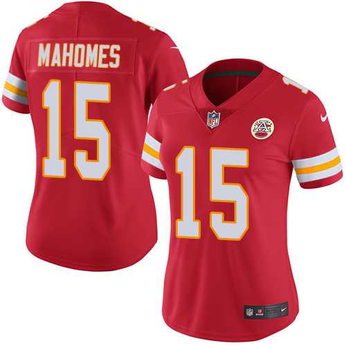 Women's Nike Kansas City Chiefs #15 Patrick Mahomes Red Team Color Stitched NFL Vapor Untouchable Limited Jersey