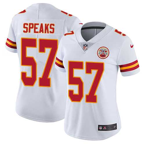 Women's Nike Kansas City Chiefs #57 Breeland Speaks White Stitched NFL Vapor Untouchable Limited Jersey