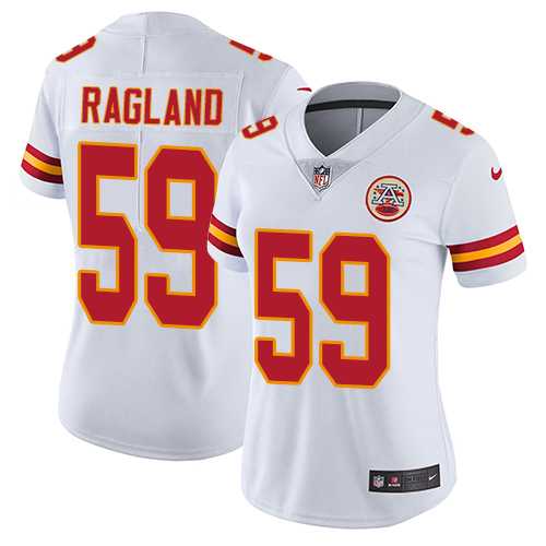 Women's Nike Kansas City Chiefs #59 Reggie Ragland White Stitched NFL Vapor Untouchable Limited Jersey