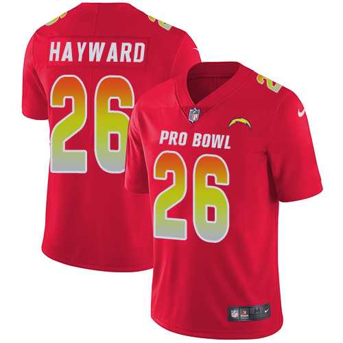Women's Nike Los Angeles Chargers #26 Casey Hayward Red Stitched NFL Limited AFC 2018 Pro Bowl Jersey