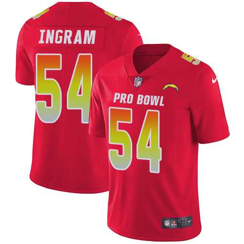Women's Nike Los Angeles Chargers #54 Melvin Ingram Red Stitched NFL Limited AFC 2018 Pro Bowl Jersey