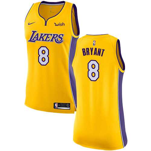 Women's Nike Los Angeles Lakers #8 Kobe Bryant Gold NBA Swingman Icon Edition Jersey