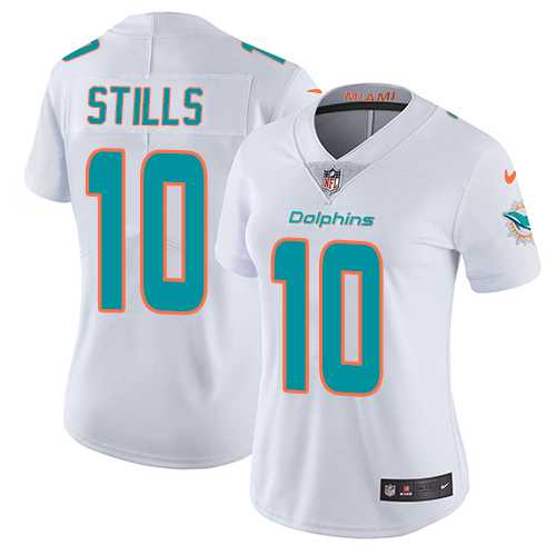 Women's Nike Miami Dolphins #10 Kenny Stills White Stitched NFL Vapor Untouchable Limited Jersey