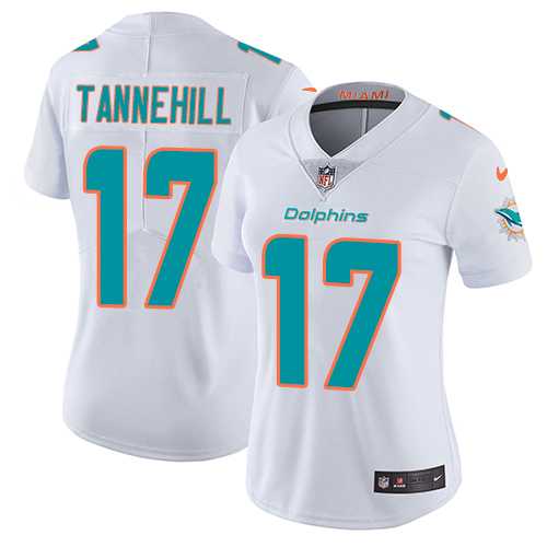 Women's Nike Miami Dolphins #17 Ryan Tannehill White Stitched NFL Vapor Untouchable Limited Jersey