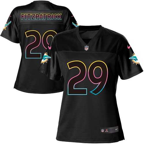 Women's Nike Miami Dolphins #29 Minkah Fitzpatrick Black NFL Fashion Game Jersey