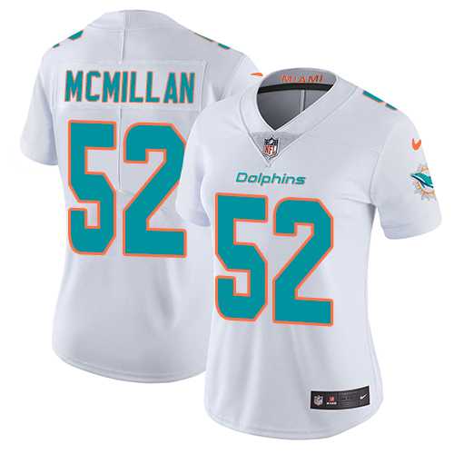 Women's Nike Miami Dolphins #52 Raekwon McMillan White Stitched NFL Vapor Untouchable Limited Jersey