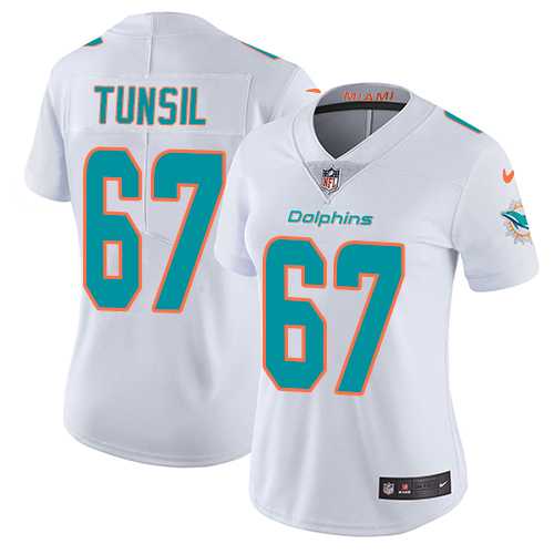 Women's Nike Miami Dolphins #67 Laremy Tunsil White Stitched NFL Vapor Untouchable Limited Jersey