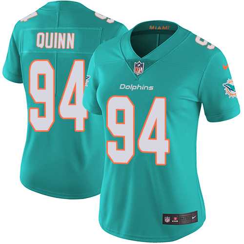 Women's Nike Miami Dolphins #94 Robert Quinn Aqua Green Team Color Stitched NFL Vapor Untouchable Limited Jersey Women's Nike Miami Dolphins #94 Robert Quinn Aqua Green Team Color Stitched NFL Vapor Untouchable Limited Jersey