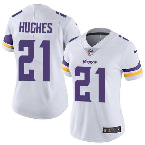 Women's Nike Minnesota Vikings #21 Mike Hughes White Stitched NFL Vapor Untouchable Limited Jersey Women's Nike Minnesota Vikings #21 Mike Hughes White Stitched NFL Vapor Untouchable Limited Jersey