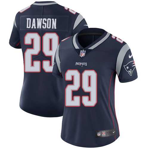 Women's Nike New England Patriots #29 Duke Dawson Navy Blue Team Color Stitched NFL Vapor Untouchable Limited Jersey