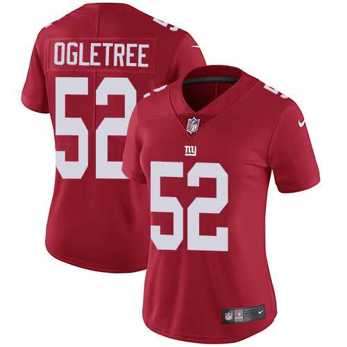 Women's Nike New York Giants #52 Alec Ogletree Red Alternate Stitched NFL Vapor Untouchable Limited Jersey