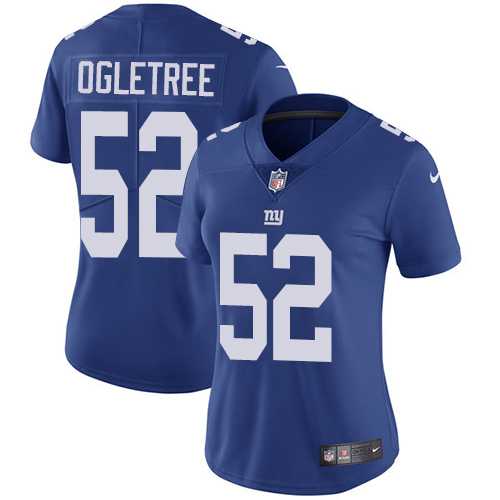 Women's Nike New York Giants #52 Alec Ogletree Royal Blue Team Color Stitched NFL Vapor Untouchable Limited Jersey
