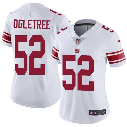 Women's Nike New York Giants #52 Alec Ogletree White Stitched NFL Vapor Untouchable Limited Jersey