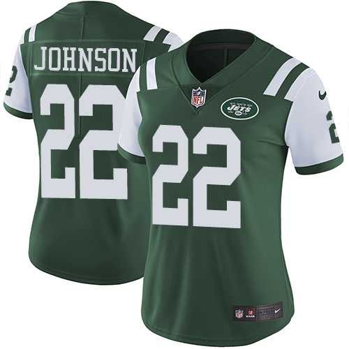 Women's Nike New York Jets #22 Trumaine Johnson Green Team Color Stitched NFL Vapor Untouchable Limited Jersey