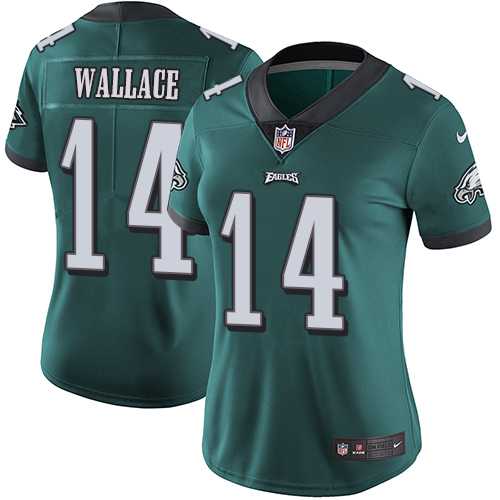 Women's Nike Philadelphia Eagles #14 Mike Wallace Midnight Green Team Color Stitched NFL Vapor Untouchable Limited Jersey
