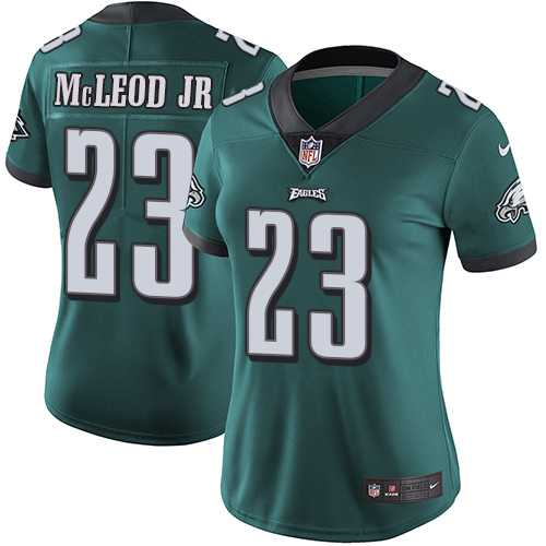 Women's Nike Philadelphia Eagles #23 Rodney McLeod Jr Midnight Green Team Color Stitched NFL Vapor Untouchable Limited Jersey