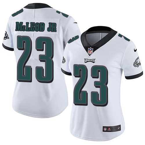 Women's Nike Philadelphia Eagles #23 Rodney McLeod Jr White Stitched NFL Vapor Untouchable Limited Jersey