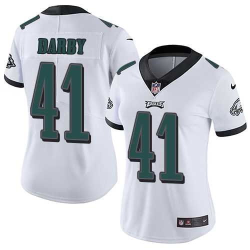 Women's Nike Philadelphia Eagles #41 Ronald Darby White Stitched NFL Vapor Untouchable Limited Jersey