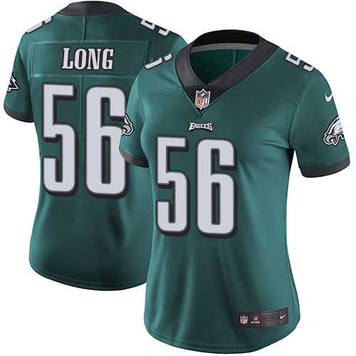 Women's Nike Philadelphia Eagles #56 Chris Long Midnight Green Team Color Stitched NFL Vapor Untouchable Limited Jersey