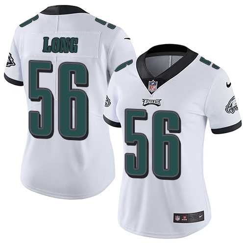 Women's Nike Philadelphia Eagles #56 Chris Long White Stitched NFL Vapor Untouchable Limited Jersey