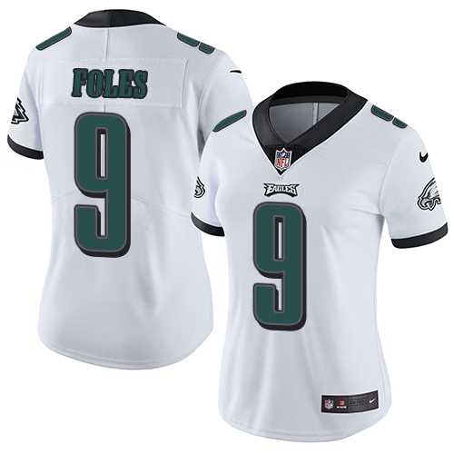 Women's Nike Philadelphia Eagles #9 Nick Foles White Stitched NFL Vapor Untouchable Limited Jersey
