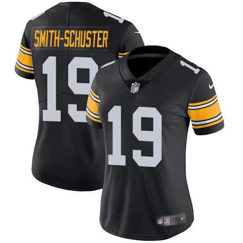Women's Nike Pittsburgh Steelers #19 JuJu Smith-Schuster Black Alternate Stitched NFL Vapor Untouchable Limited Jersey
