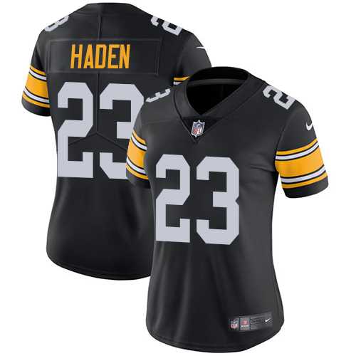 Women's Nike Pittsburgh Steelers #23 Joe Haden Black Alternate Stitched NFL Vapor Untouchable Limited Jersey
