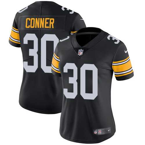 Women's Nike Pittsburgh Steelers #30 James Conner Black Alternate Stitched NFL Vapor Untouchable Limited Jersey