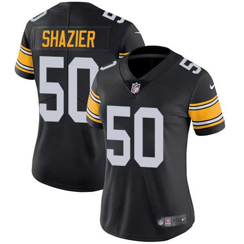 Women's Nike Pittsburgh Steelers #50 Ryan Shazier Black Alternate Stitched NFL Vapor Untouchable Limited Jersey