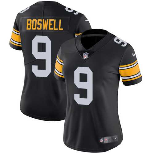 Women's Nike Pittsburgh Steelers #9 Chris Boswell Black Alternate Stitched NFL Vapor Untouchable Limited Jersey
