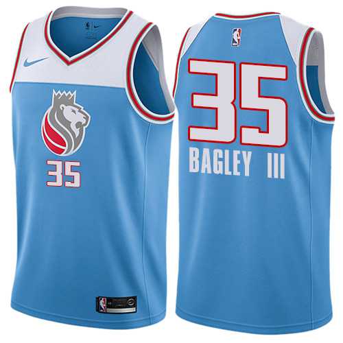 Women's Nike Sacramento Kings #35 Marvin Bagley III Blue NBA Swingman City Edition Jersey