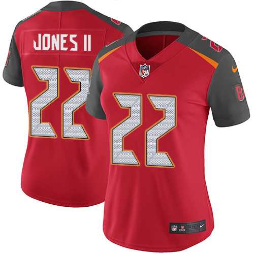 Women's Nike Tampa Bay Buccaneers #22 Ronald Jones II Red Team Color Stitched NFL Vapor Untouchable Limited Jersey