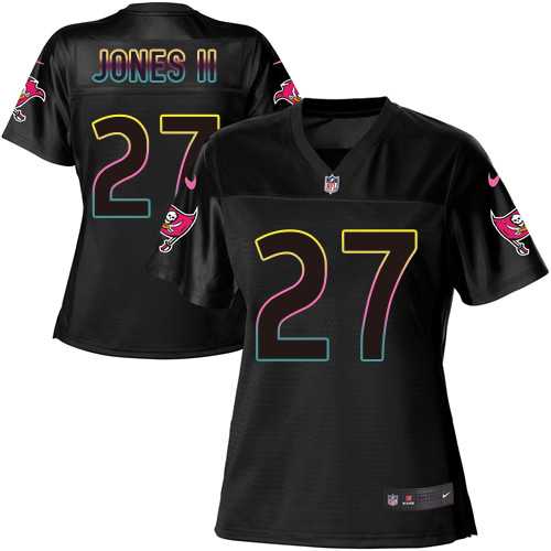 Women's Nike Tampa Bay Buccaneers #27 Ronald Jones II Black NFL Fashion Game Jersey